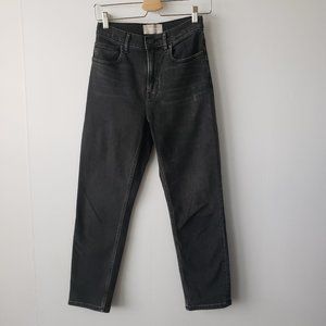 Everlane The Cheeky Jean Straight Leg in Tumbled Black size 25